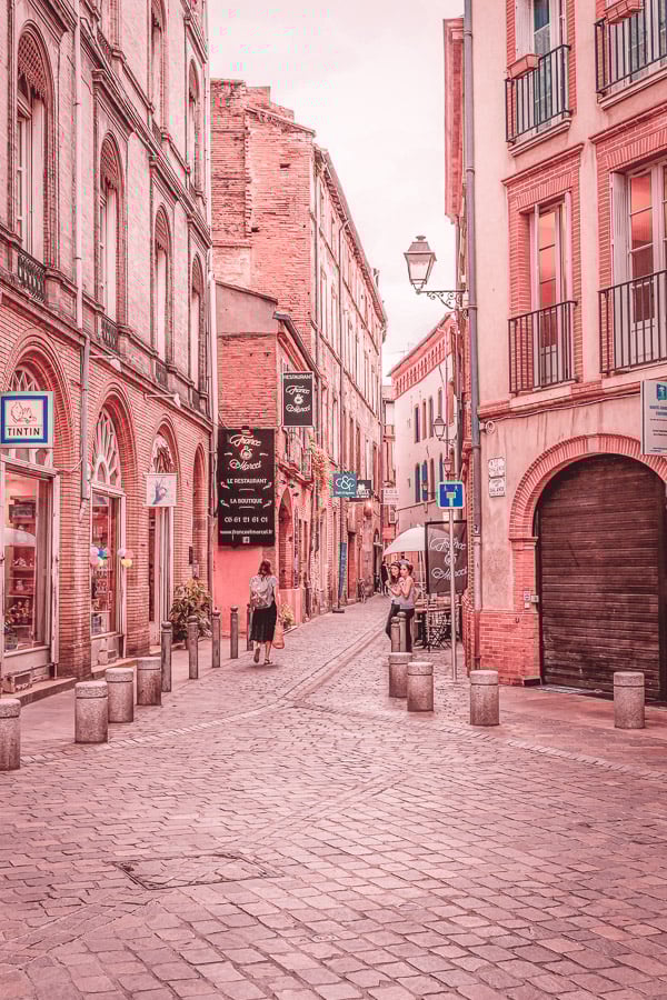 Toulouse central pedestrianised street