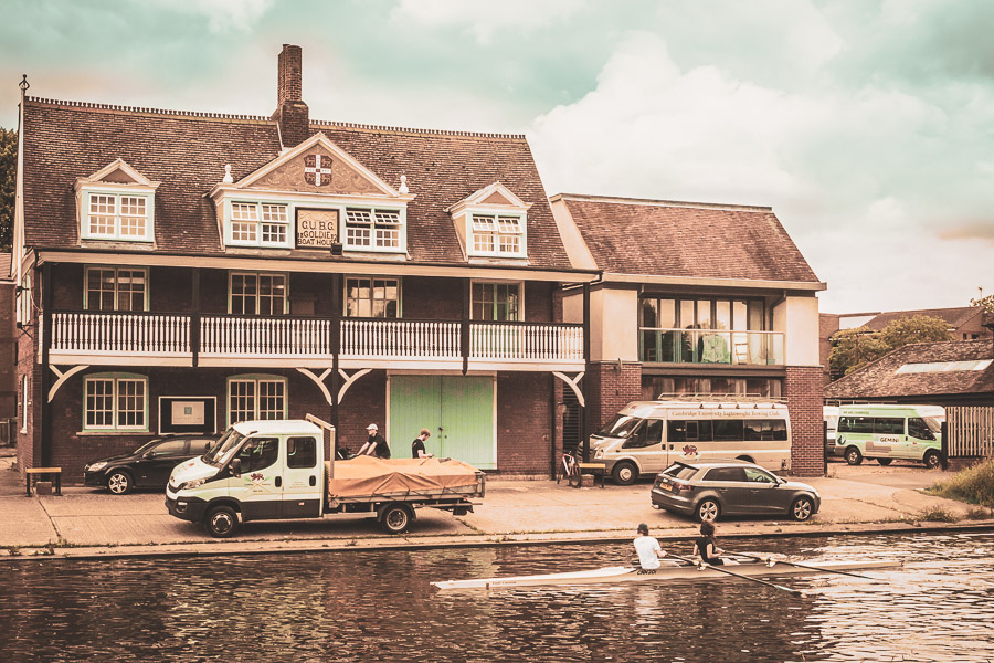 boat house by the river Cam