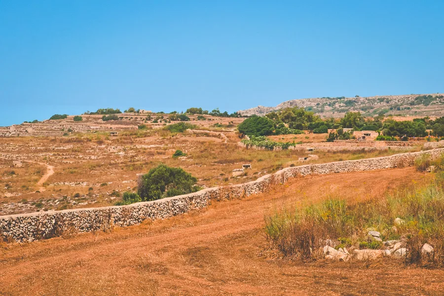 view of fields out in the malta country