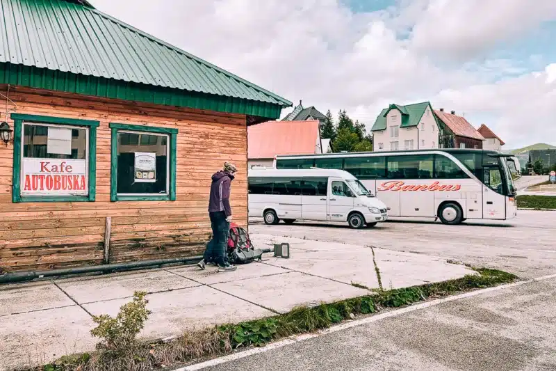 buses at bus station