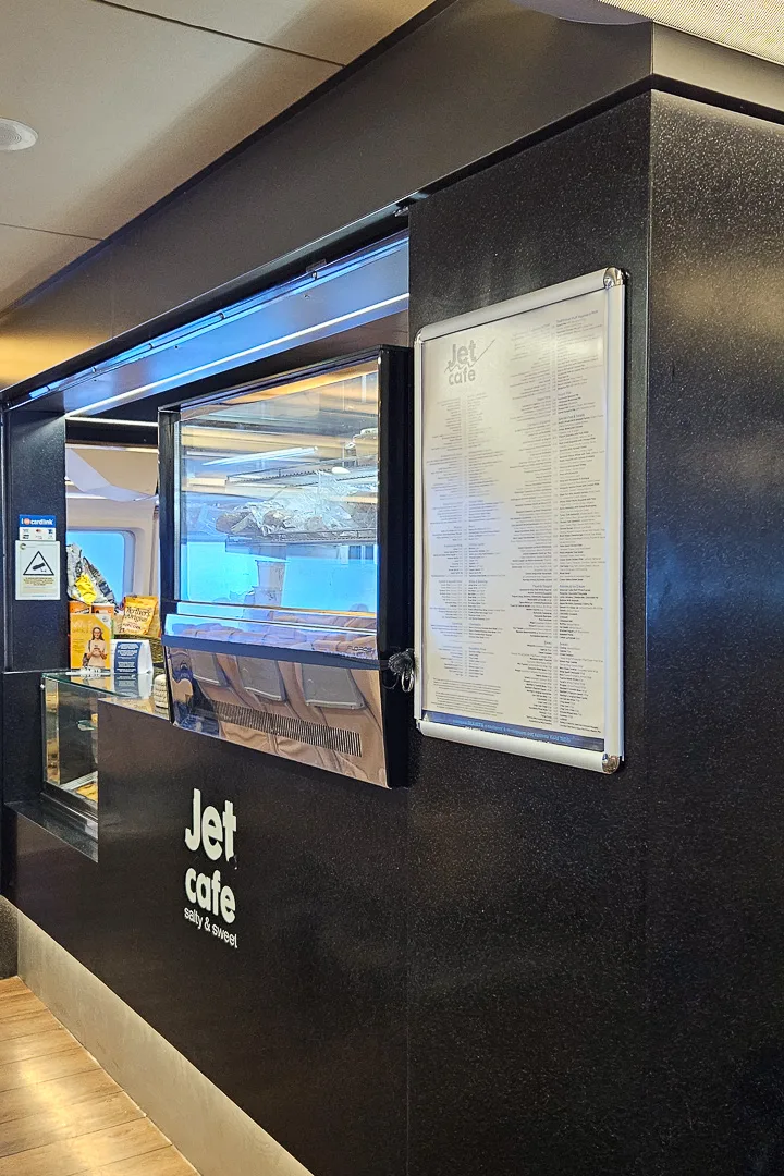 athens andros fast ferry cafe
