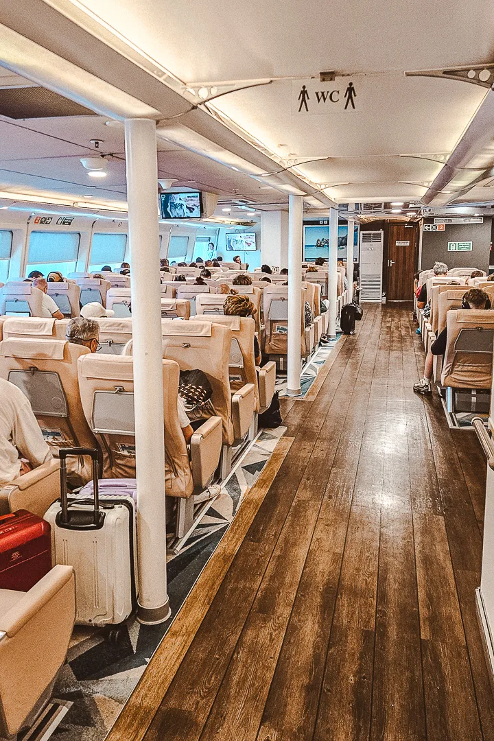athens andros fast ferry seating
