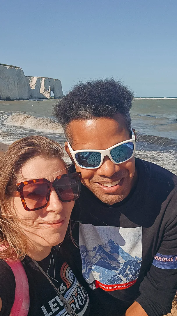 man and woman at botany bay